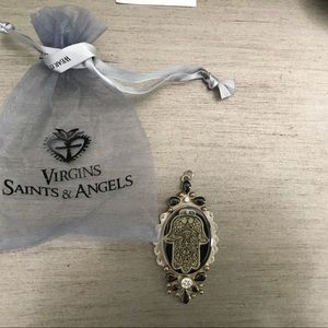 Virgins, Saints & Angels Hamsa Medallion